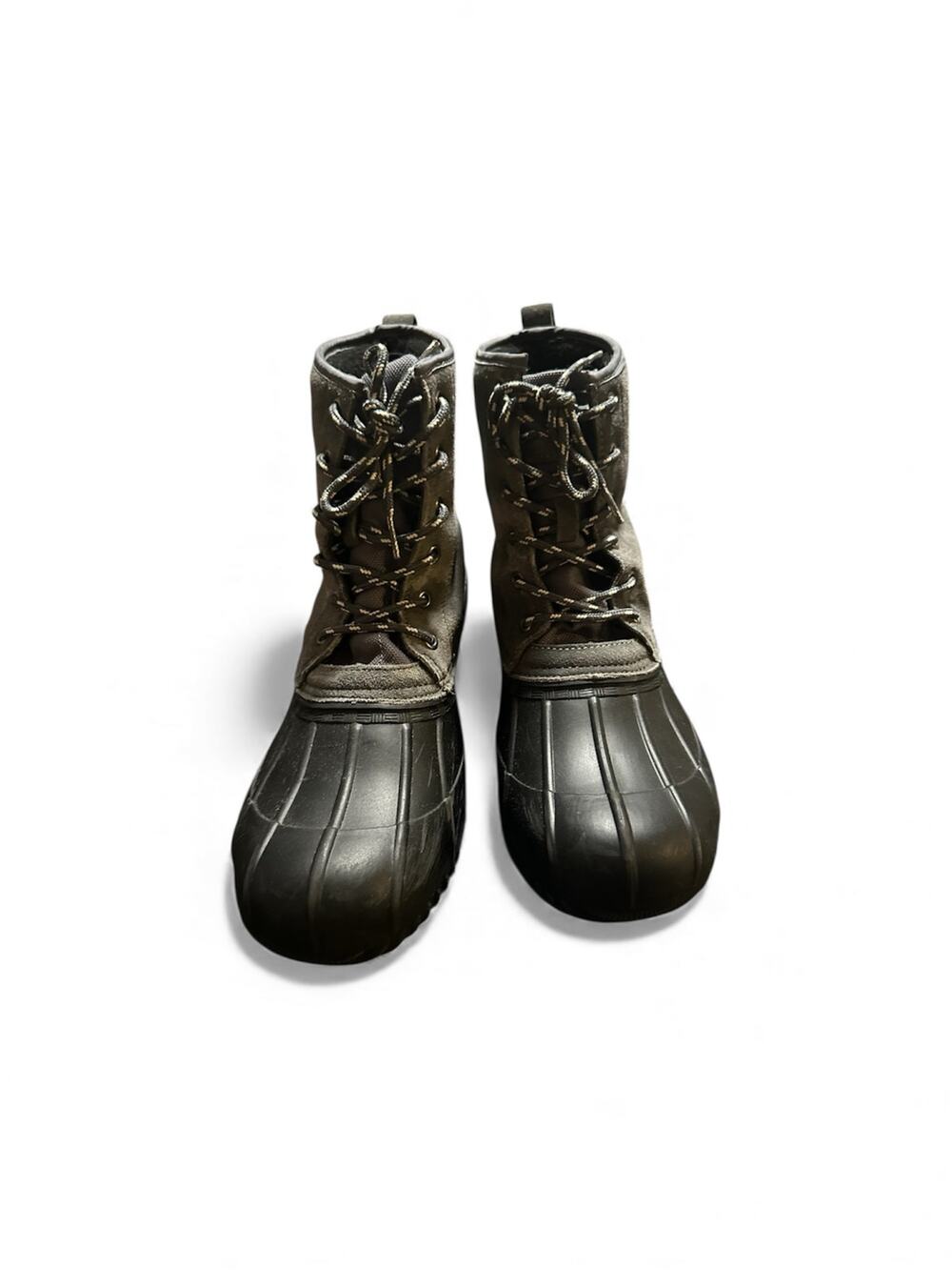 Mens Size 10 Gray and Black Winter Duck Boots